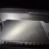 BMW M4 trunk with convertible divider lowered