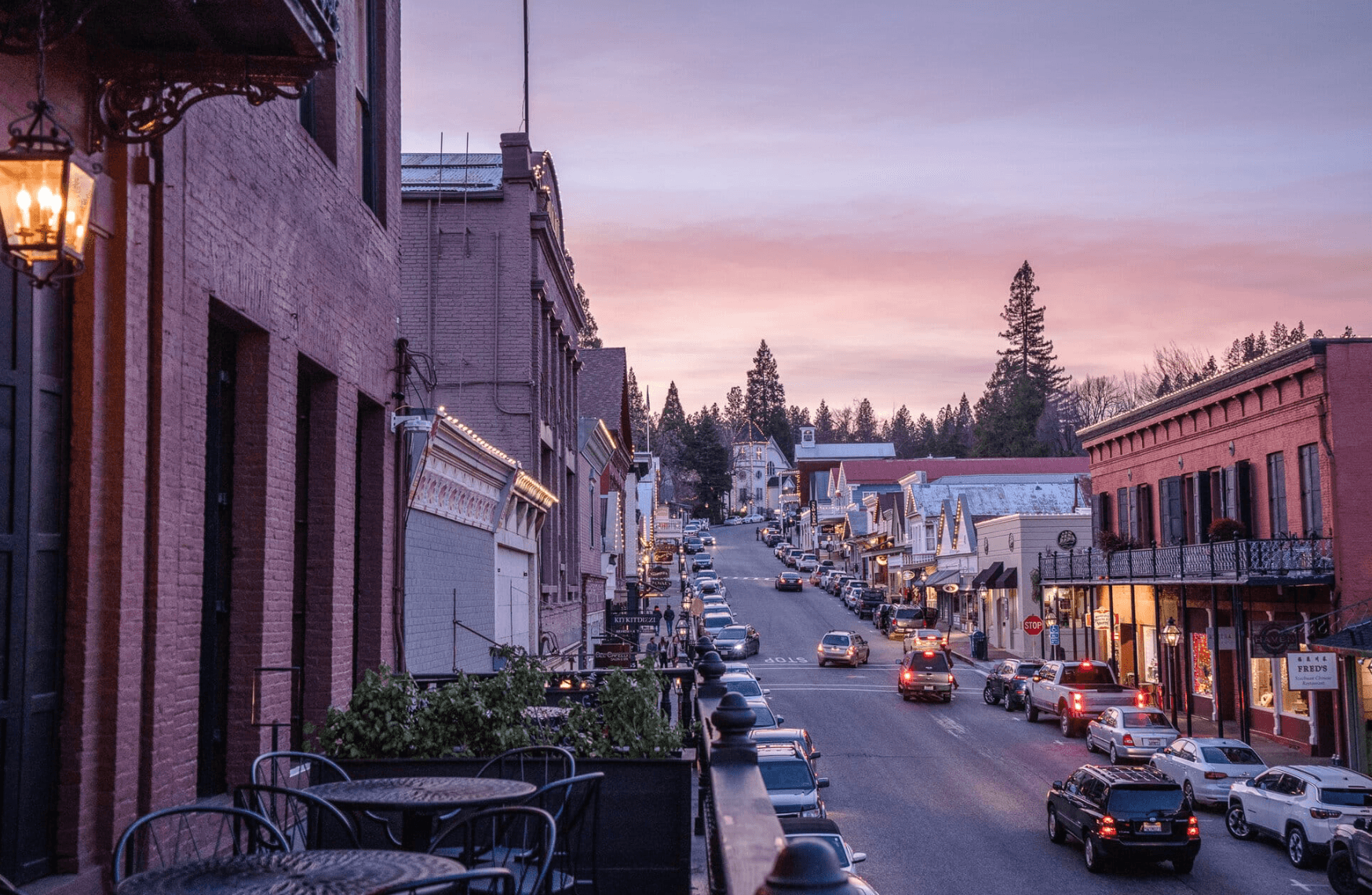 Nevada City along the scenic North Shore Tahoe route