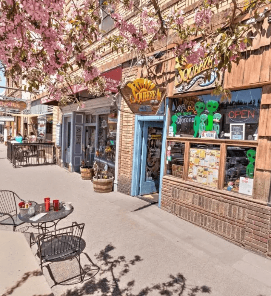 Historic downtown Truckee in the Sierra Nevada